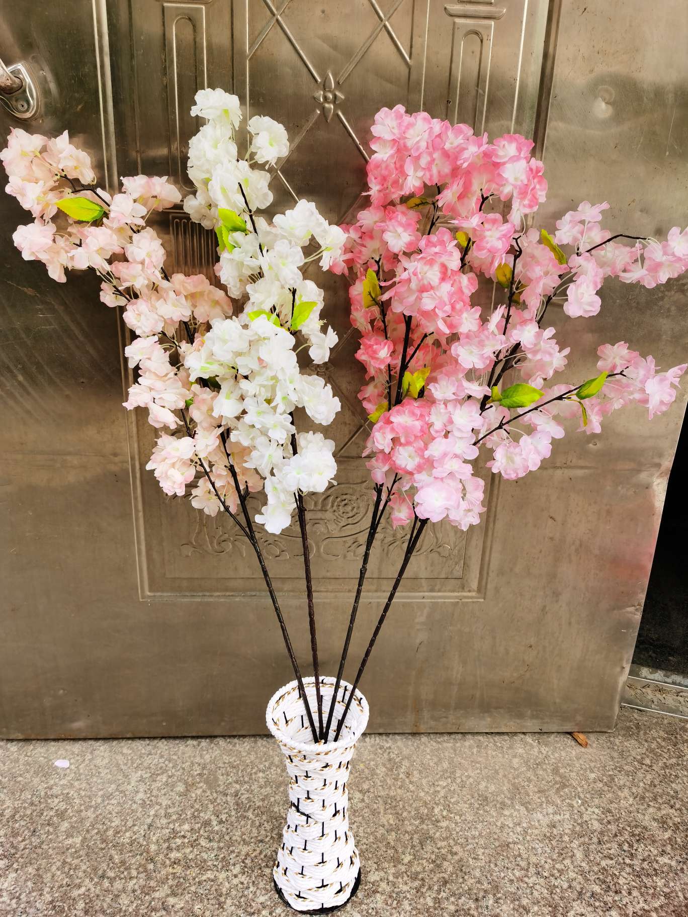Simulation Plant Decoration Excellent Four-Pronged Cherry Blossom Super Dense