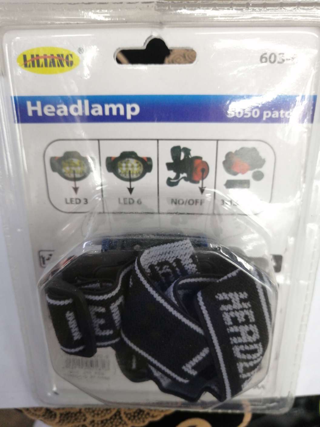 头灯，  LED头灯     型号603-6   材料塑料详情图9