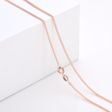 European and American style neck chain, collarbone chain with pendant, bare chain plated with rose gold, environmentally friendly factory direct sales Specification image