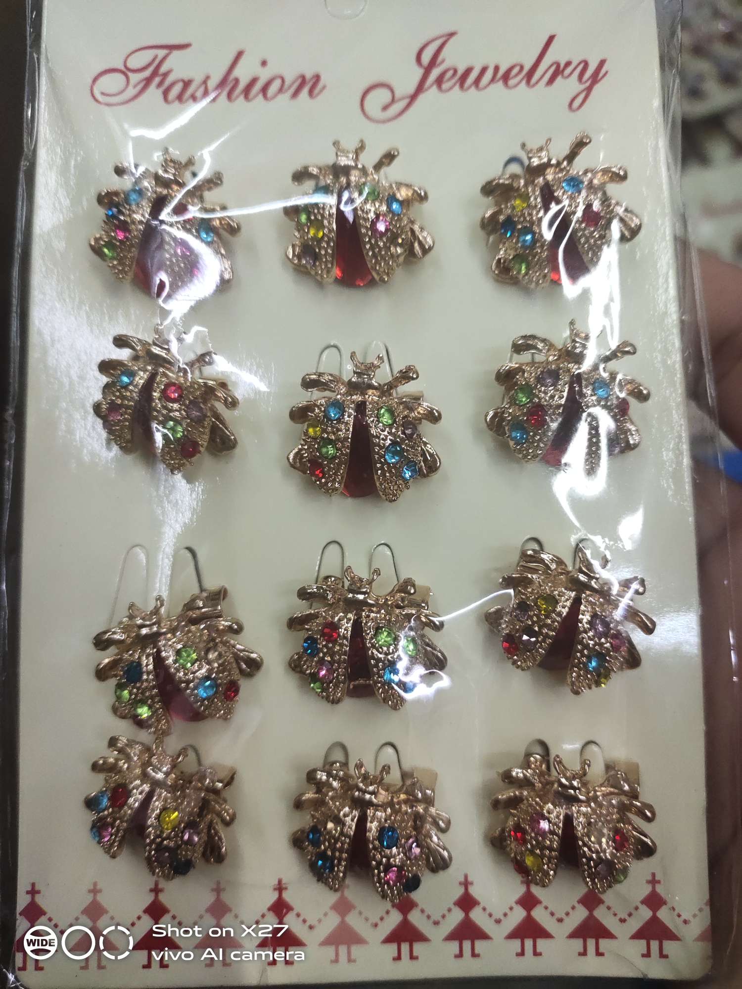 Colorful Ladybug Brooch