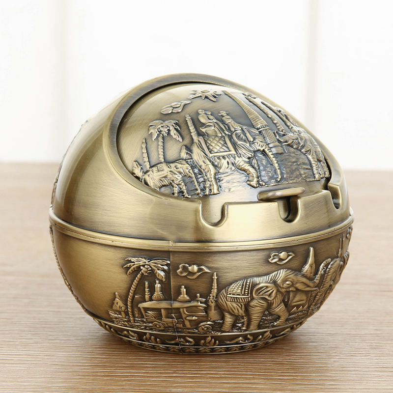 防风防尘烟灰缸锌合金烟灰缸时尚客
厅卧室摆件详情图10