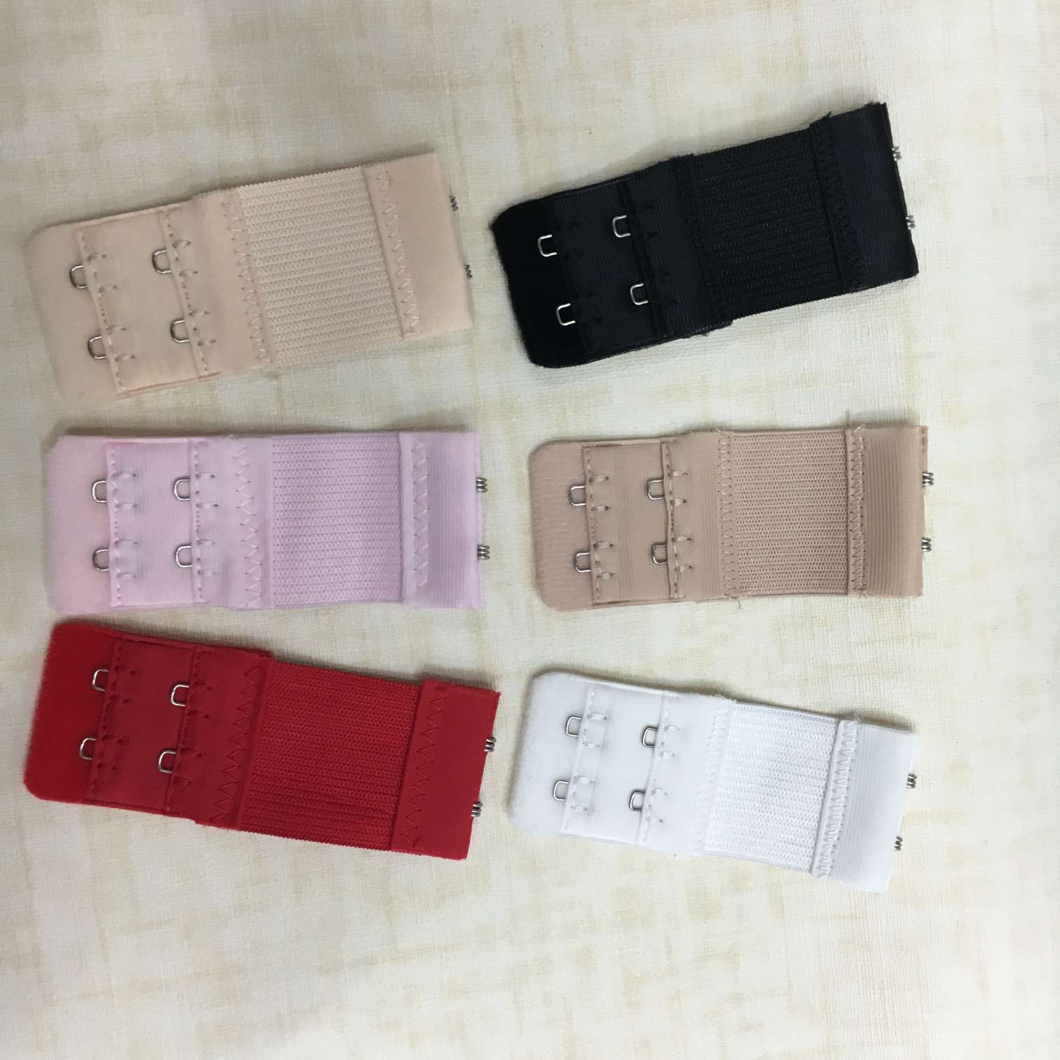 Bra and underwear extension buckle Back buckle plus elastic two rows and two elastic extension buckles thumbnail