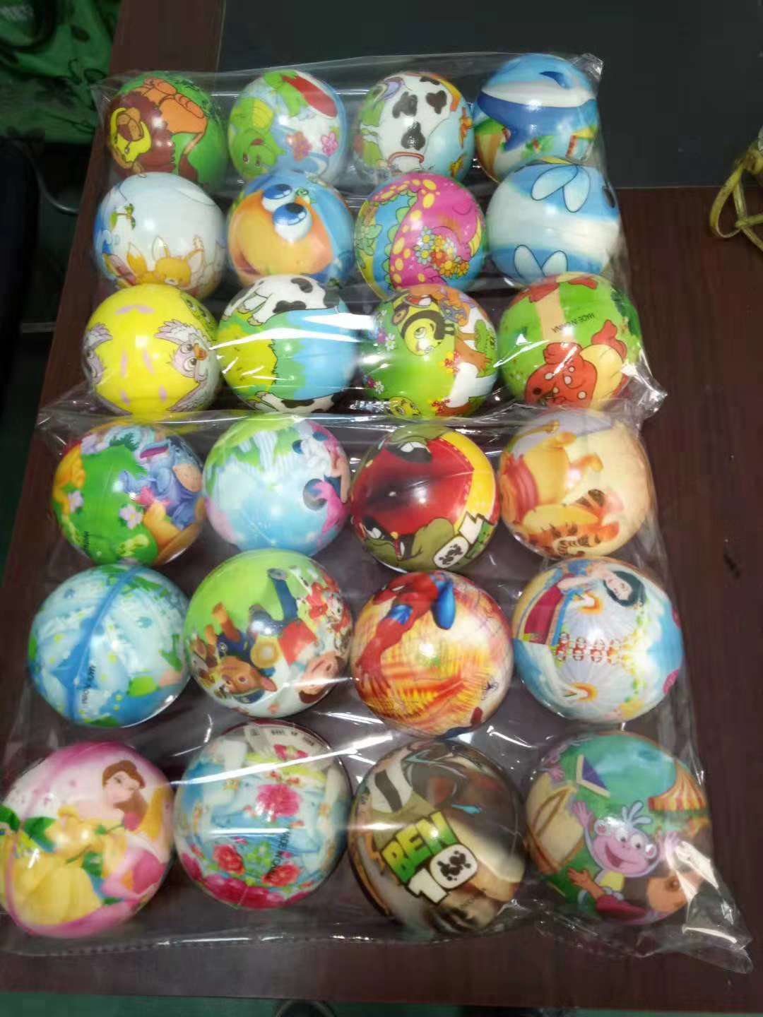 厂家定做76mmPU发泡笑脸球儿童减压发泄压力球PU弹力球实心海绵球卡通图案混 西瓜 足球详情图7