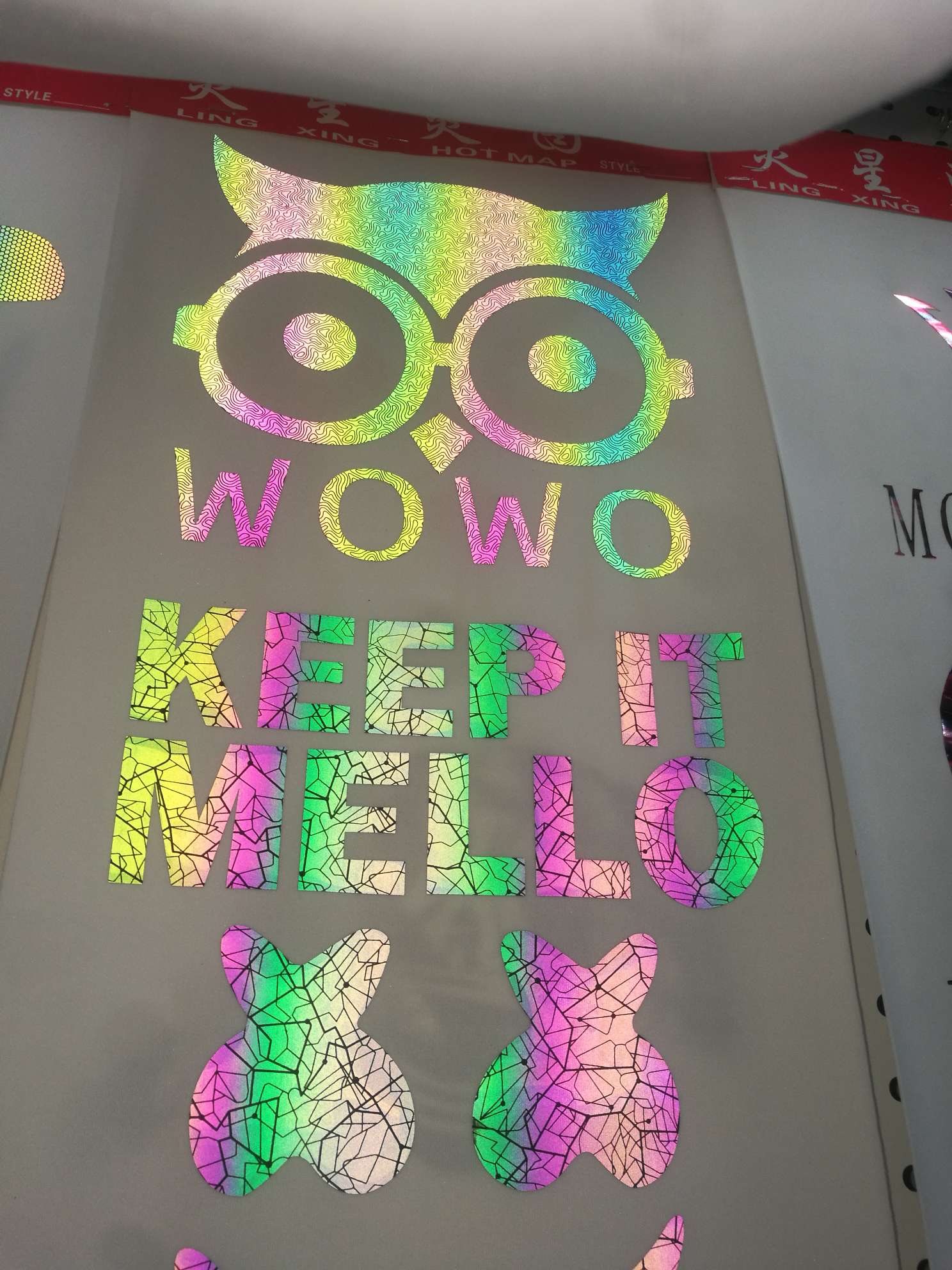 夜光刻字膜夜光刻字膜服装辅料热转印刻字膜烫图烫画详情图8