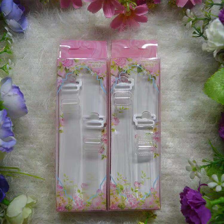 Bra underwear invisible shoulder strap Transparent frosted shoulder strap thickened shoulder strap plastic buckle shoulder strap 1.2cm wide plastic box fine packaging full figure