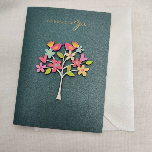义乌好货 创意可爱立体儿童节日生日快乐祝福贺卡花树卡片带信封详情图2