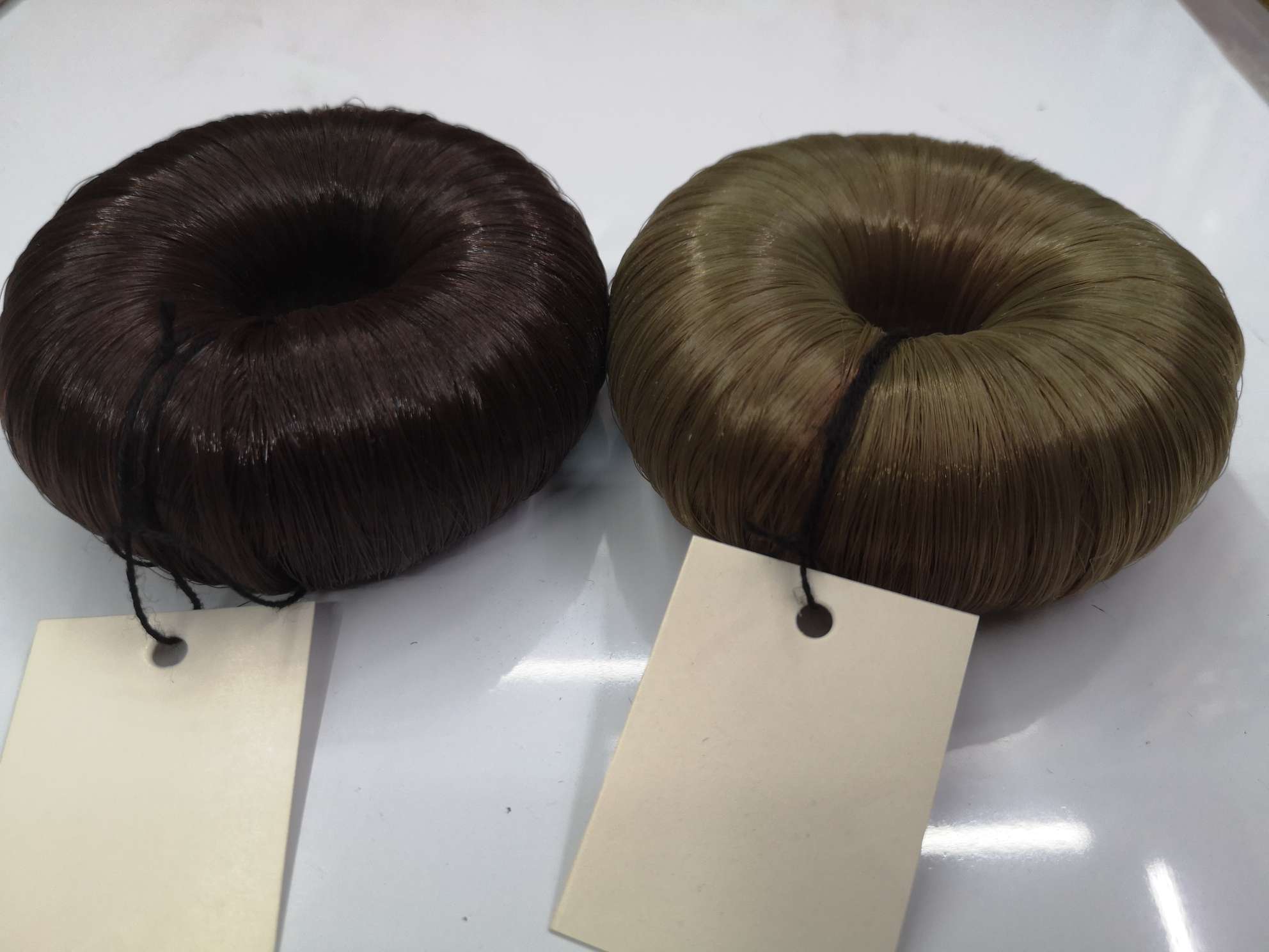 35G Cute Fat Toot Donut Series Colorful Ponytail Headband Hair Accessories Specification drawing