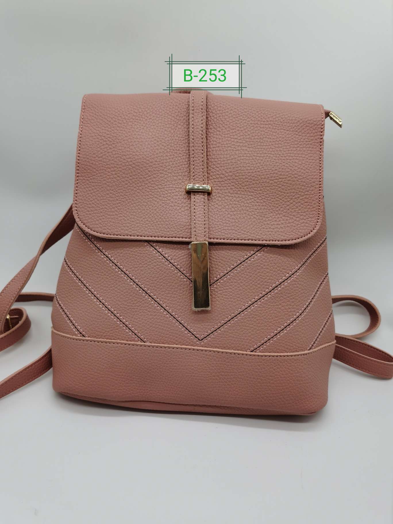 The new backpack 2020 versatile backpack for girls college style PU school bag travelling bag for girls thumbnail