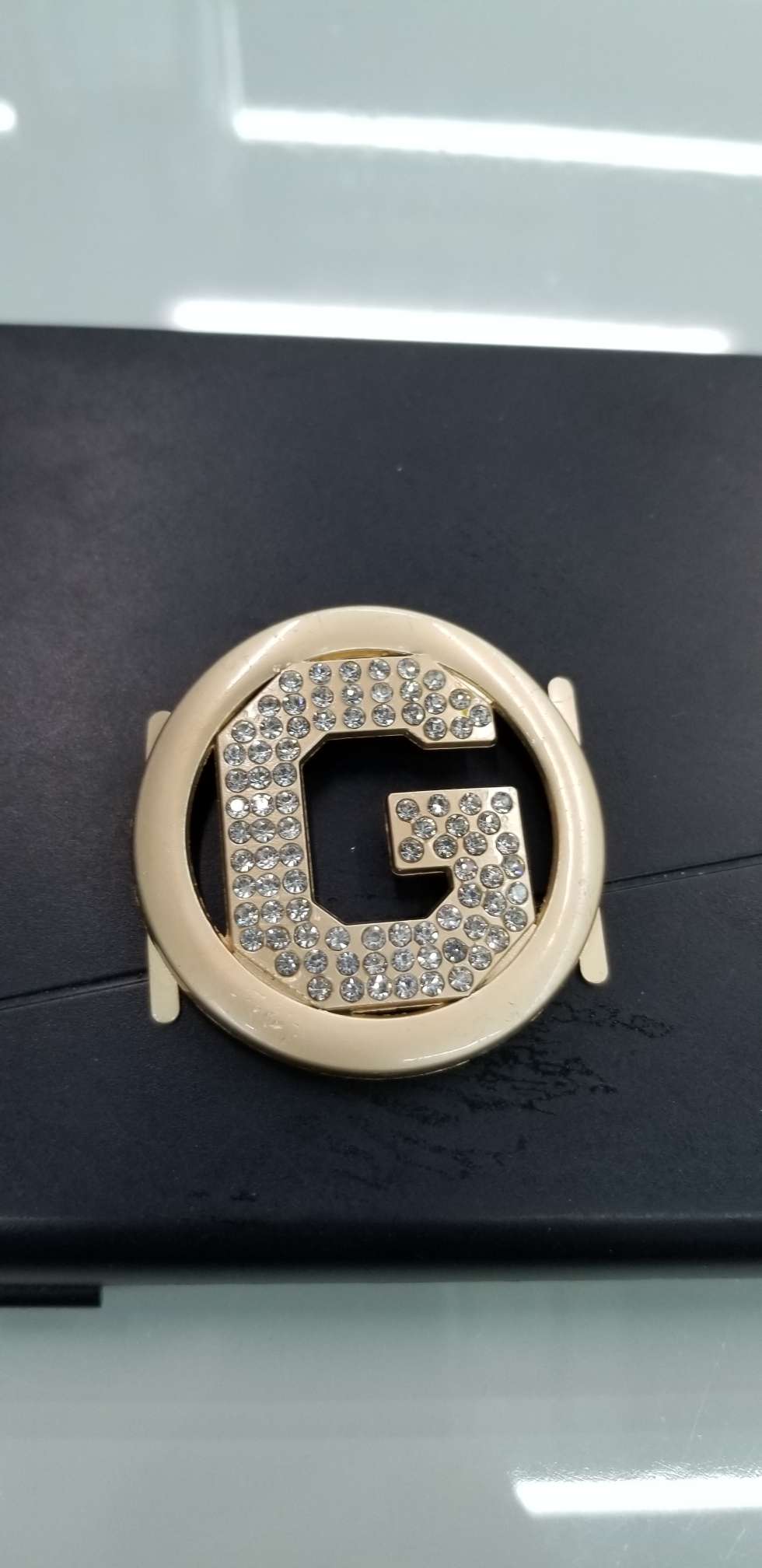 Shoe buckle with drilling mist gold back pin thumbnail