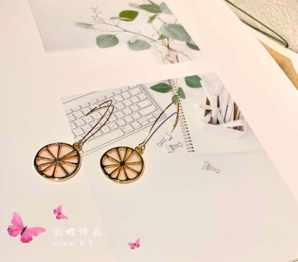 Feather butterfly jewelry fruit series lovely girl heart