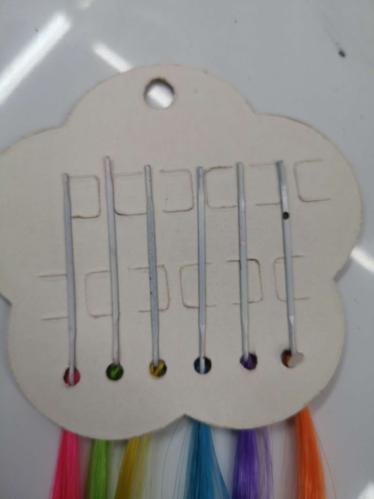 Plum Card Color Spray Paint Clip 30Cm 6 Color Release Straight Hair Item Picture