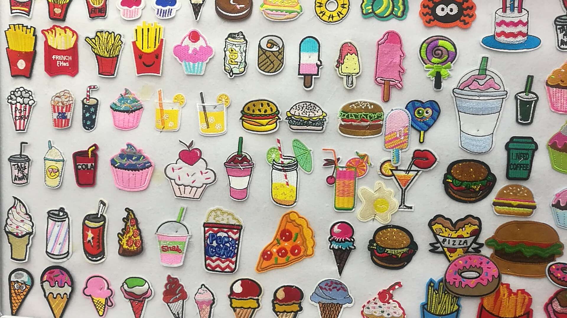 Towel embroidery, fabric patch embroidery, fabric patch embroidery, fabric patch towel embroidery