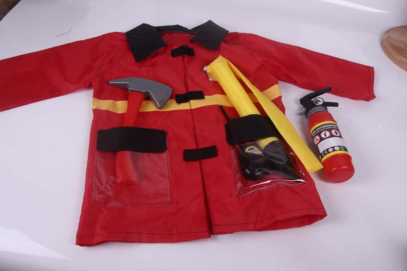 儿童表演服装消防员服装 舞台表演装 万圣节服装细节图