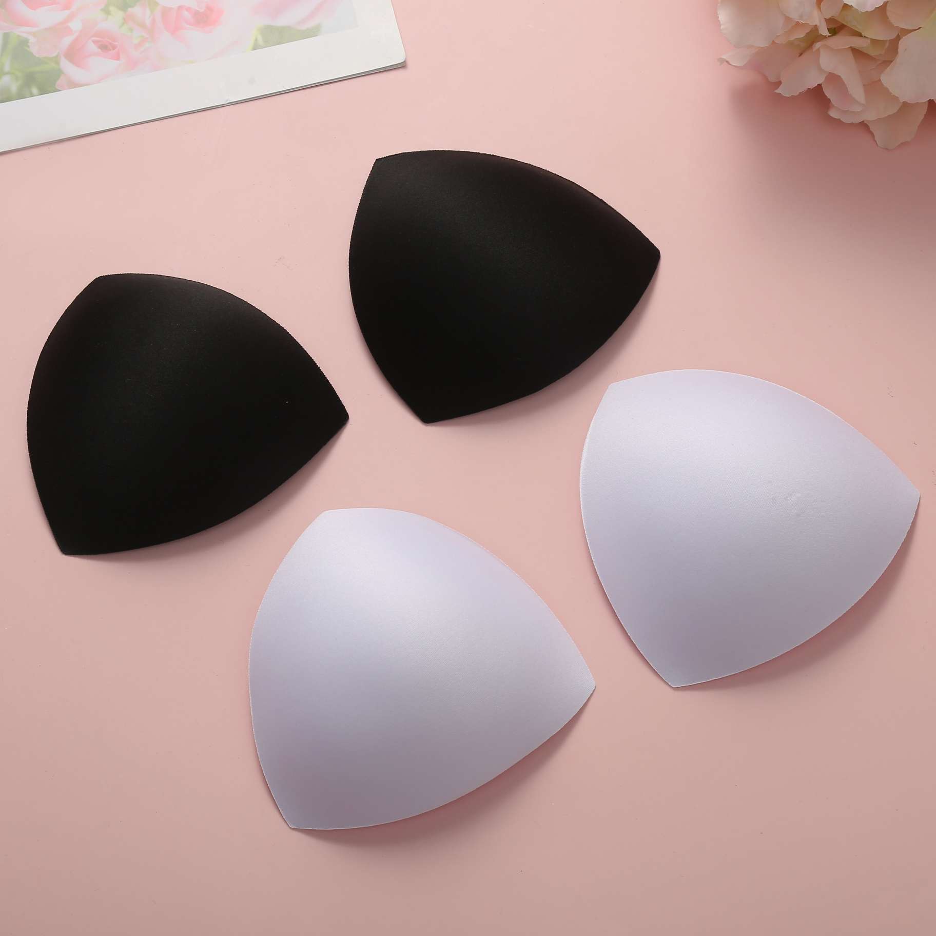 三角海绵罩杯文胸内衣泳衣瑜伽服插片海绵胸垫罩杯