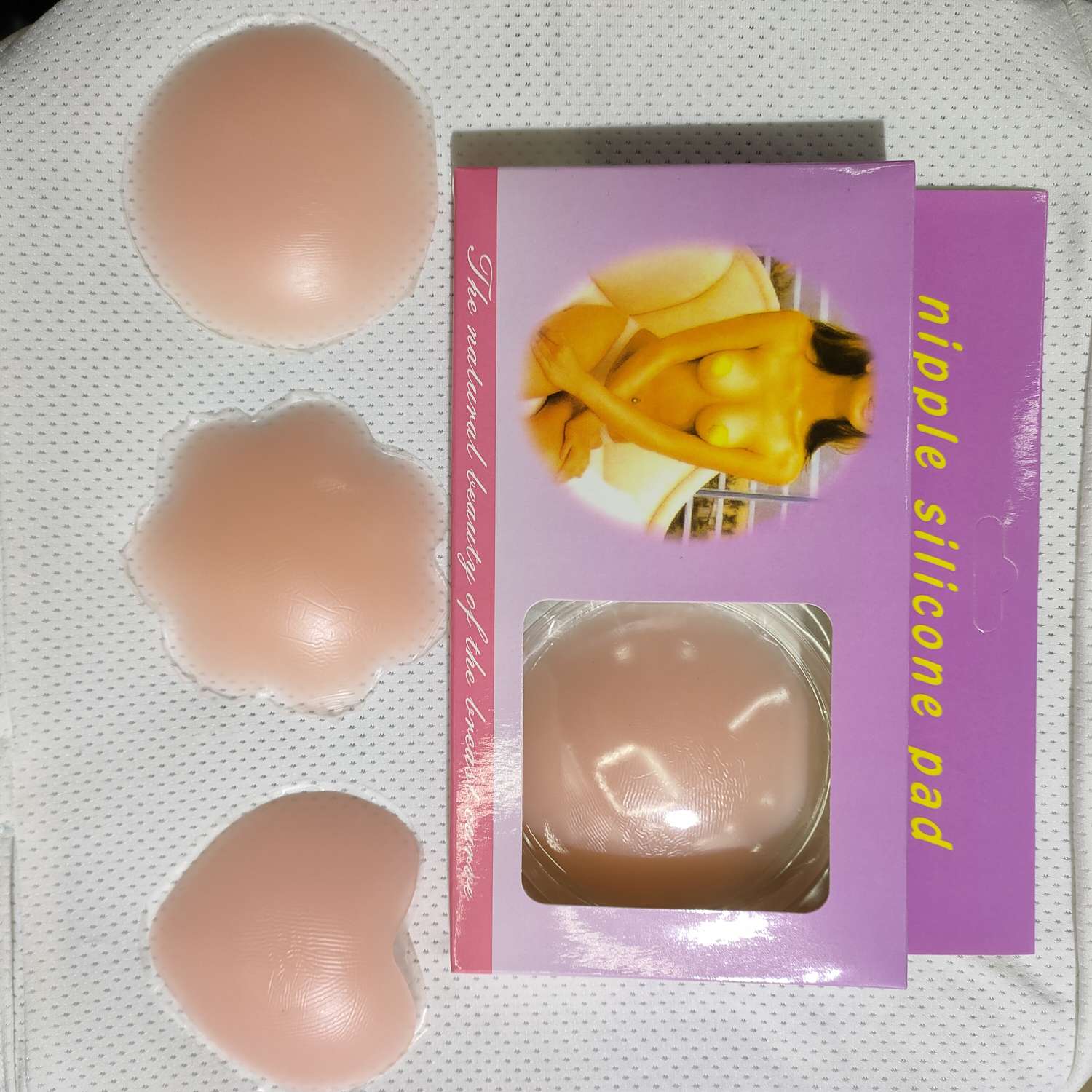 Silicone contact nipple stick skin color three paste type silicone nipple stick