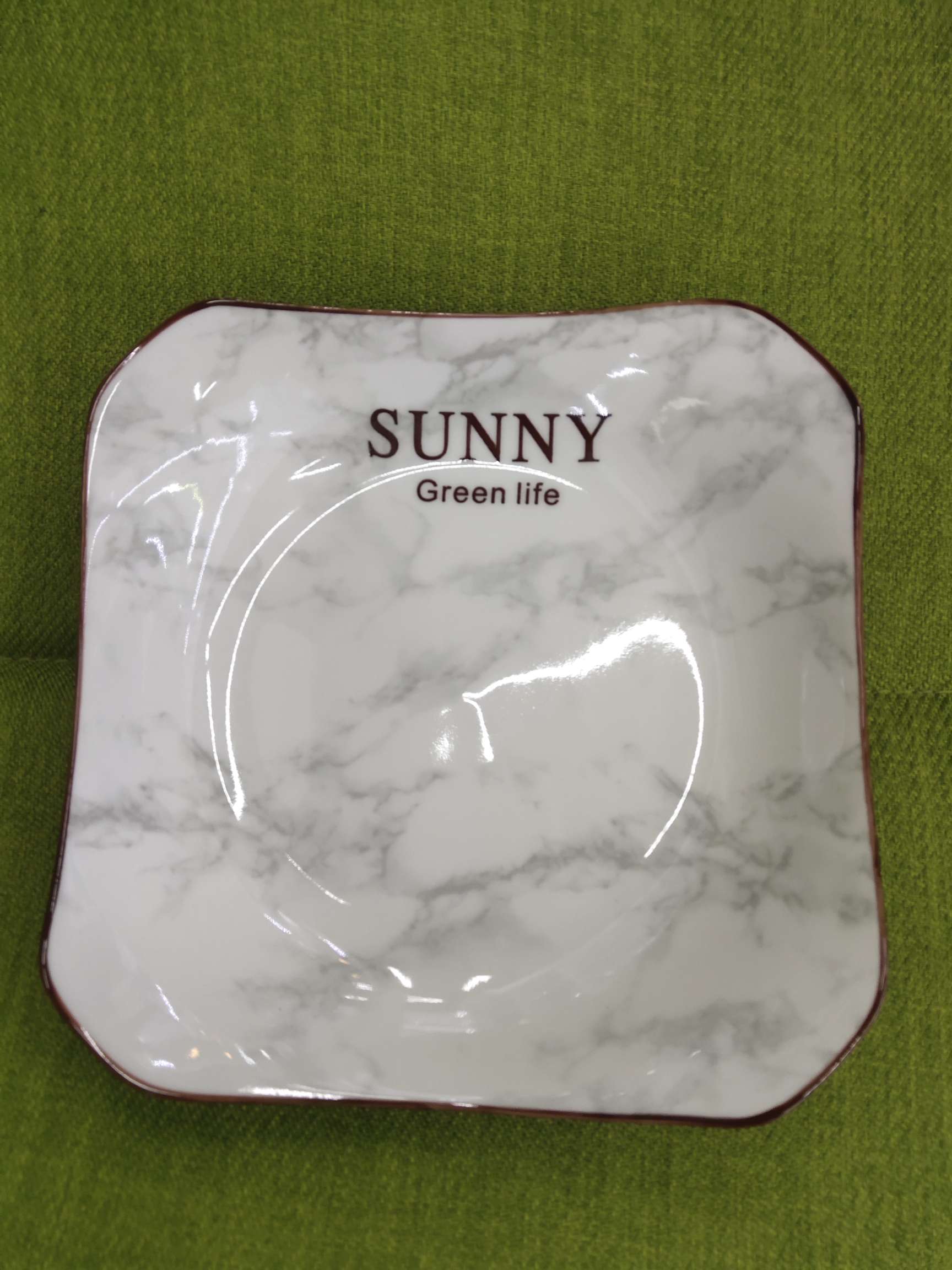 8.5寸四方盘大理石纹