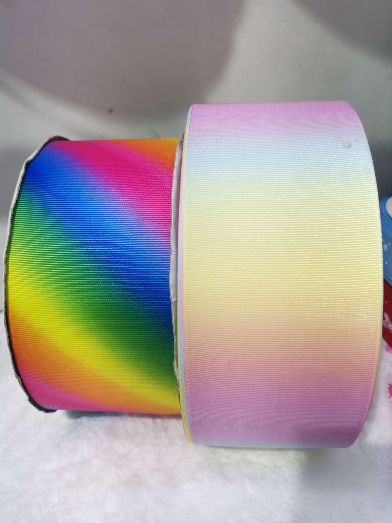 Seven colour heat transfer printing (7.5 cm rib)