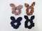 兔耳朵头带 条纹 金丝绒布料 ( 做货15天，单色20打起 ) 韩版头饰  可爱兔耳朵头圈 厂家直销图