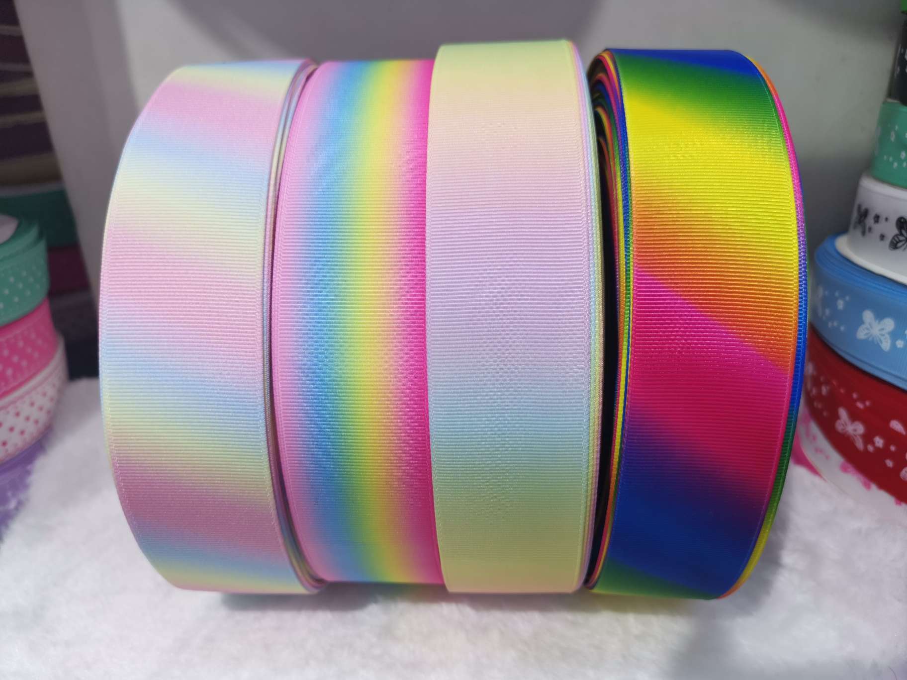 Seven colour heat transfer printing (4cm rib)