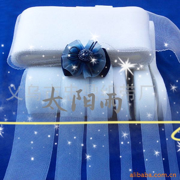 Manufacturers direct DIY various specifications of black and white elastic gauze (per yard) full figure