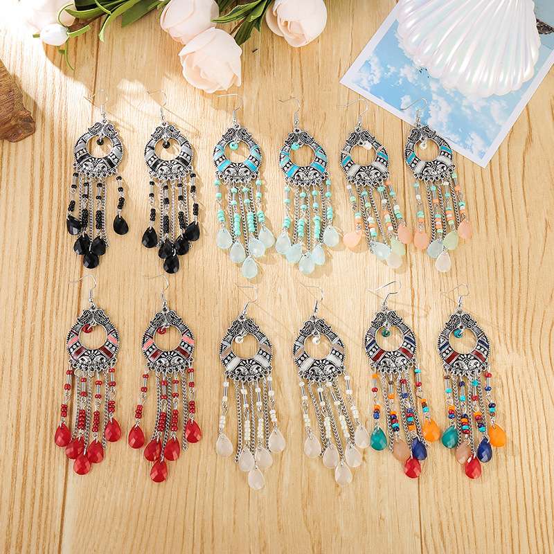 Fashionable, versatile, stylish, elegant, simple and diverse Bohemian earrings 66 Ya Xin details Picture