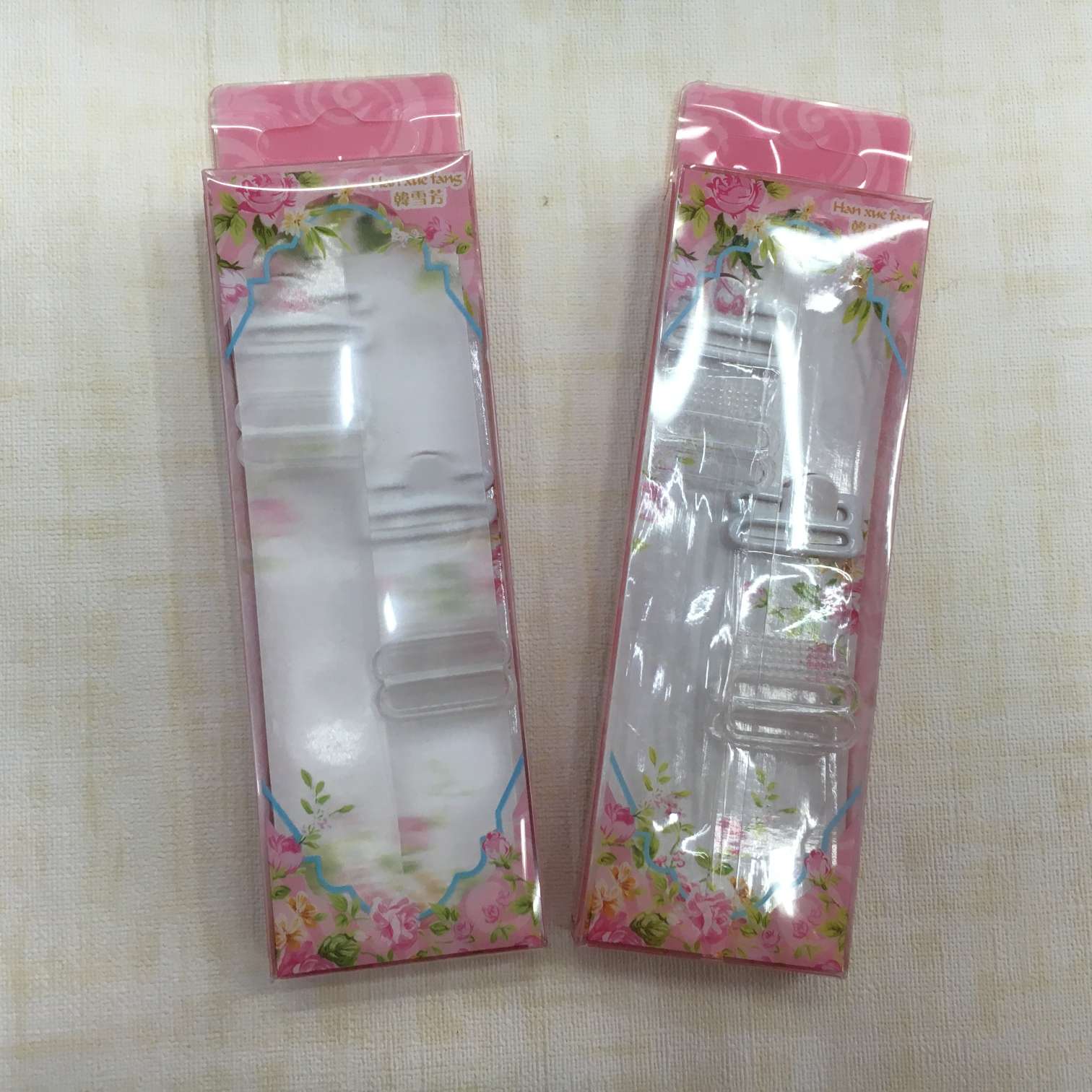 Bra underwear invisible shoulder strap Transparent frosted shoulder strap thickened shoulder strap plastic buckle shoulder strap 1.8cm wide plastic box fine packaging details Picture