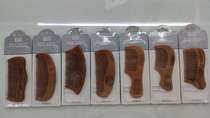 Aishangmei fashion wooden comb silver and white smoke card wooden comb small size aishangmei fashion wooden comb