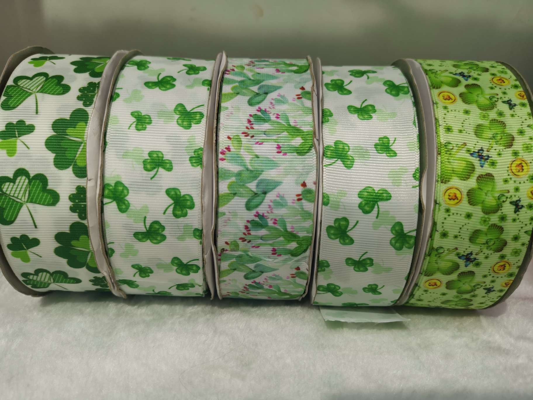 三叶草印刷 4公分罗纹