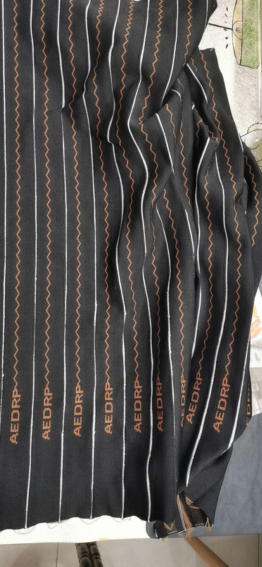 Ribbed side strips, waistband decorative strips, cuffs, collar, hem woven straps, lace ribbons, colored ribbons, decorative straps in stock Item Picture