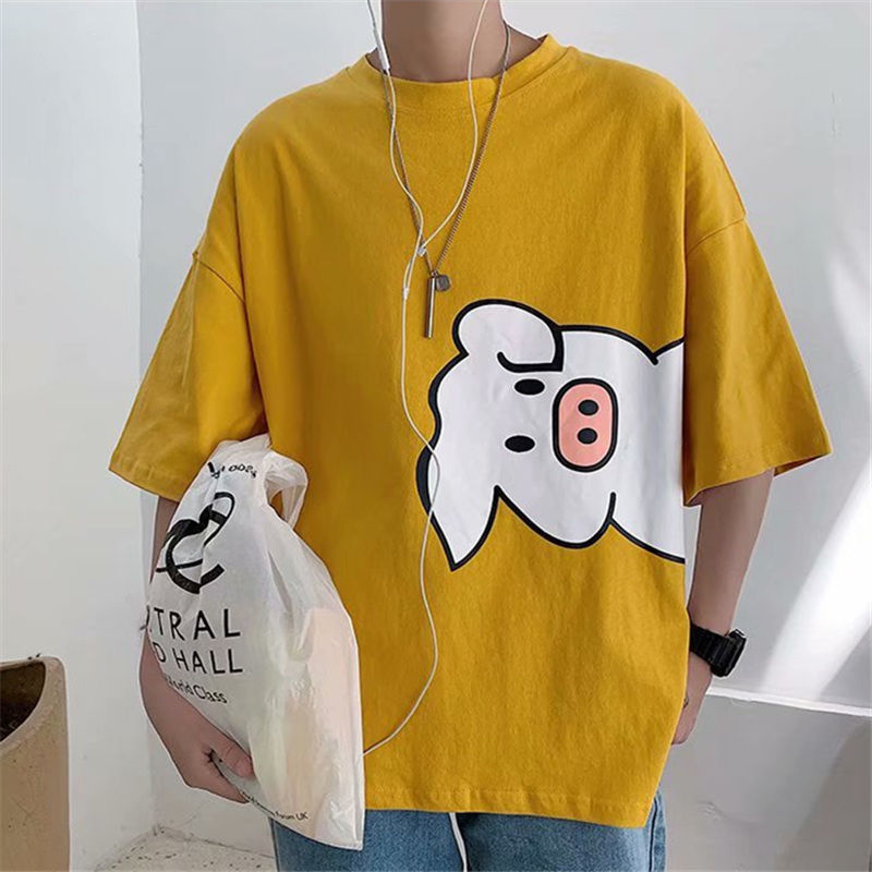 The new Korean version of the spring fashion hoodie loose versatile long sleeve round neck turtleneck men's top thumbnail