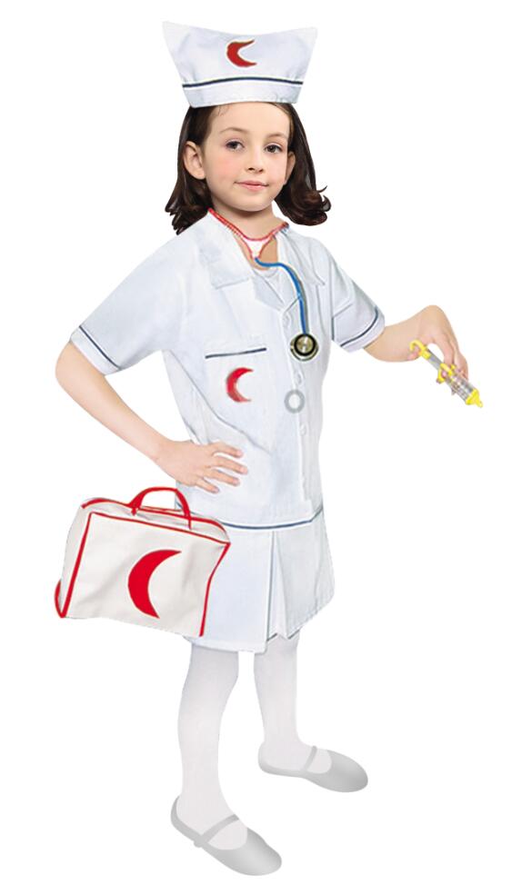儿童表演服装护士裙 舞台表演装 万圣节服装