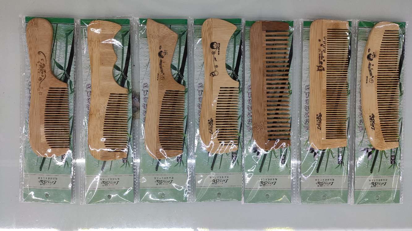 Natural bamboo comb bamboo comb can be customized bamboo comb