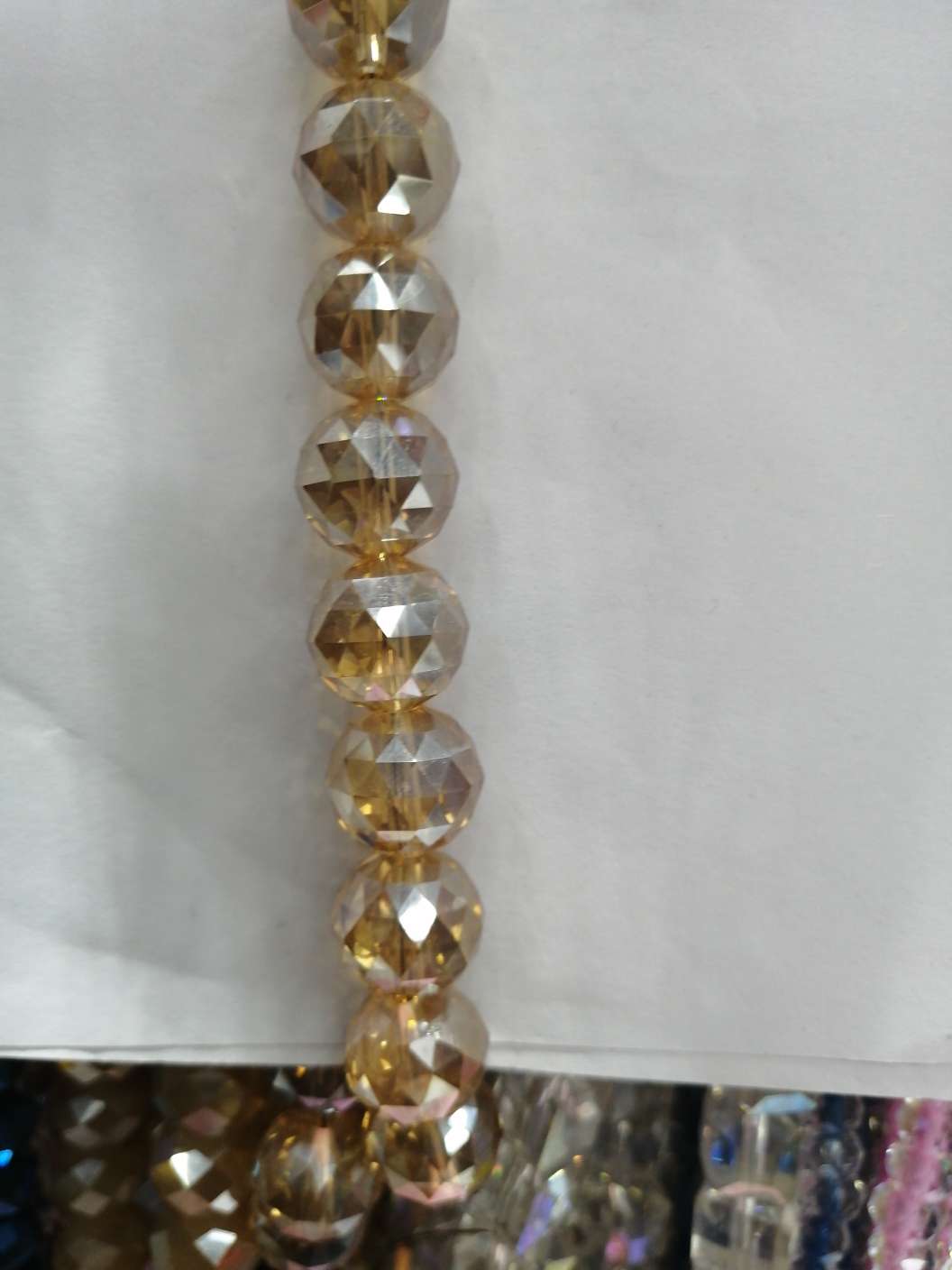 10X17平底水滴单个  秋明水晶工艺饰品  33