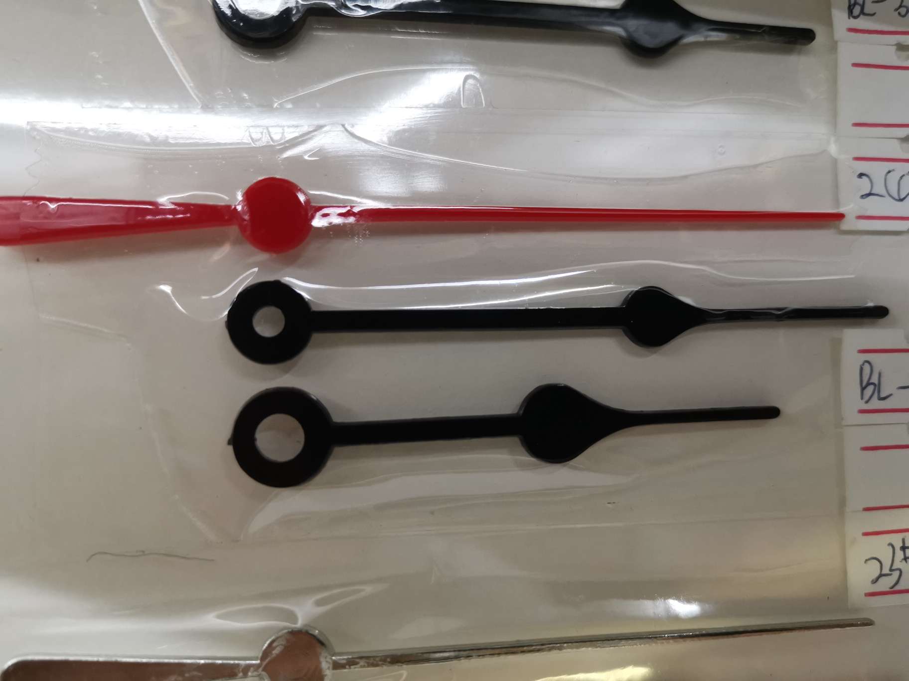 工艺品钟之塑料桃形针