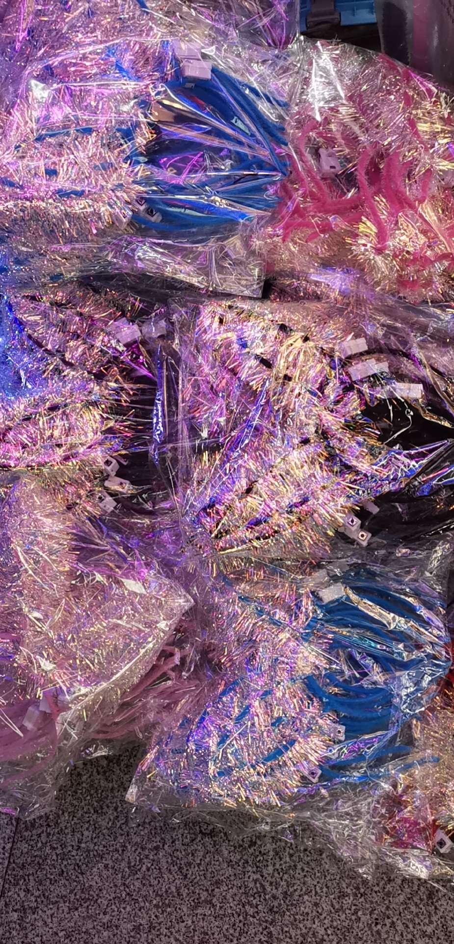 14灯发光金丝熊兔耳朵细节图