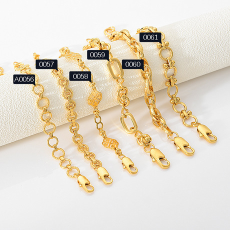 Handcrafted bracelet with titanium gold color retention electroplating and 18 real gold double protection, suitable for both men and women