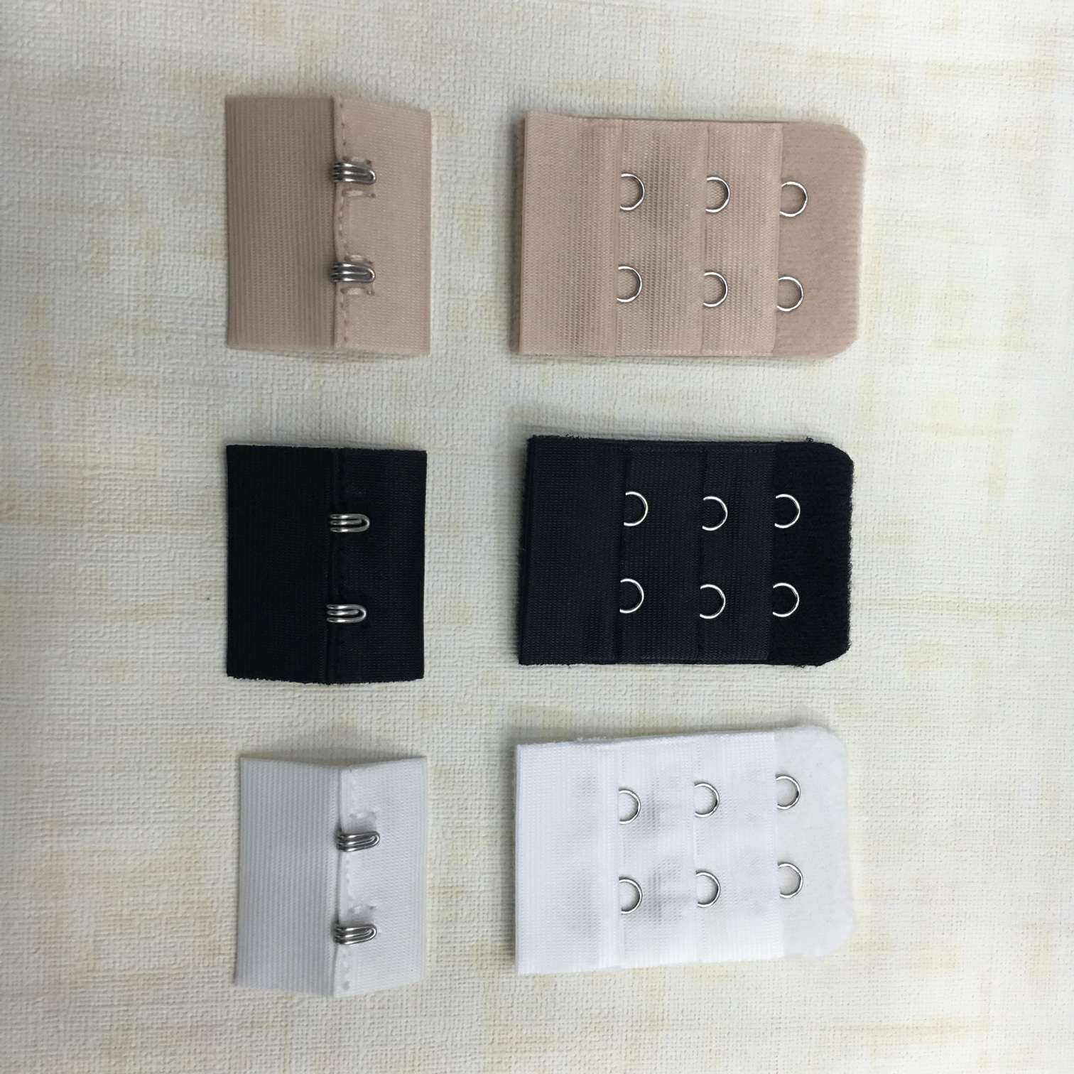 The bra undergarment hooks on the back and the two sides of the bra hooks should be separated