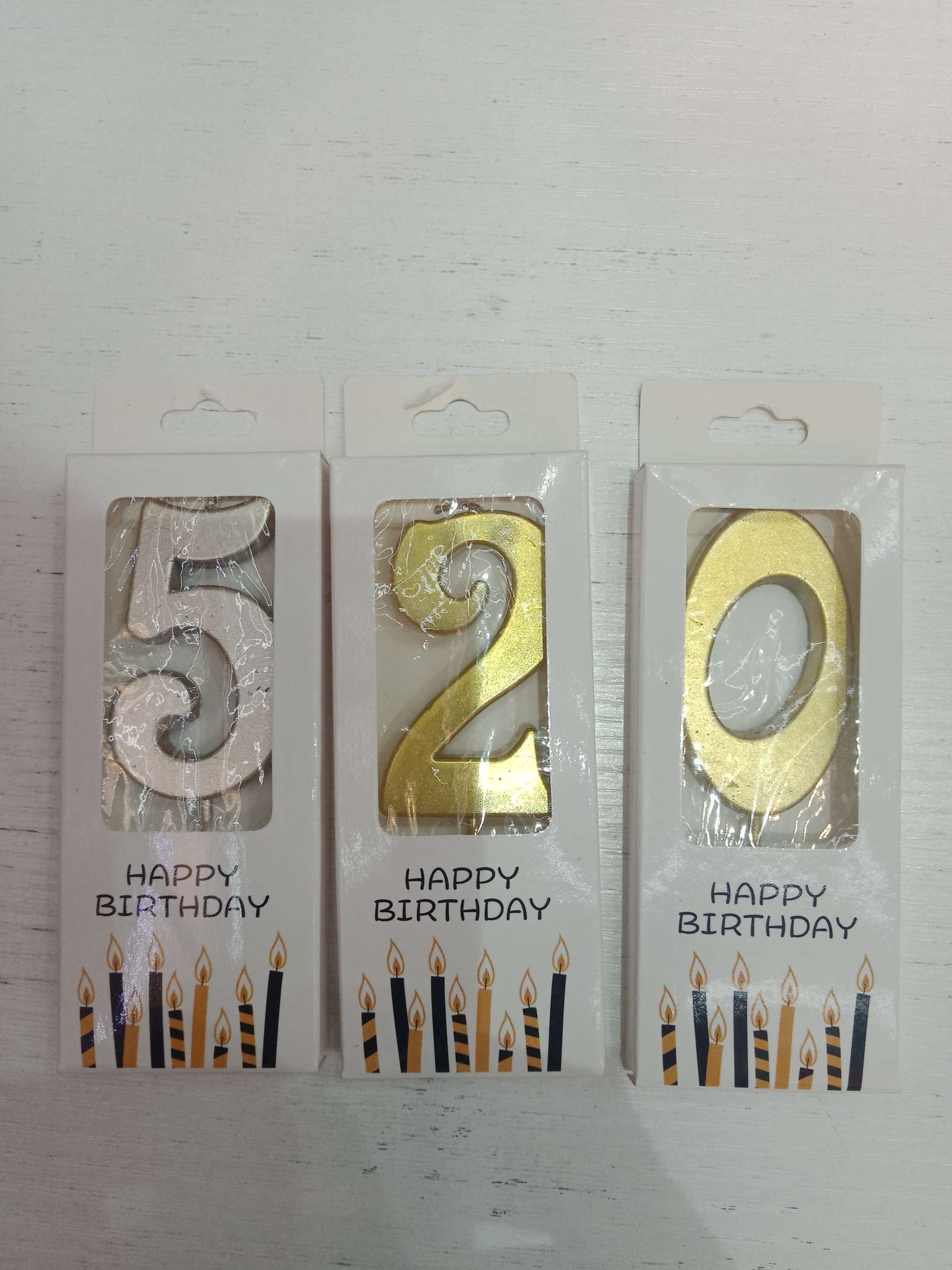 烫金生日数字蜡烛蛋糕生日蜡烛批发
