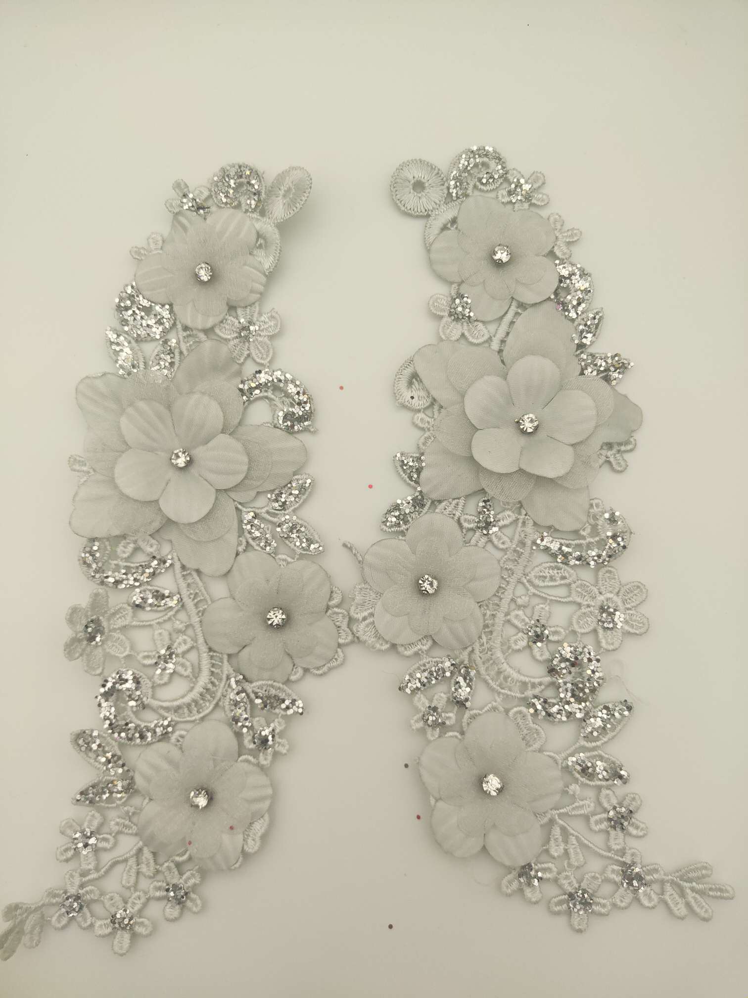DIY powder coating for hand-stitched beaded flower clothing accessories, gold powder collar flower wedding dress decoration 1-18 Specification image