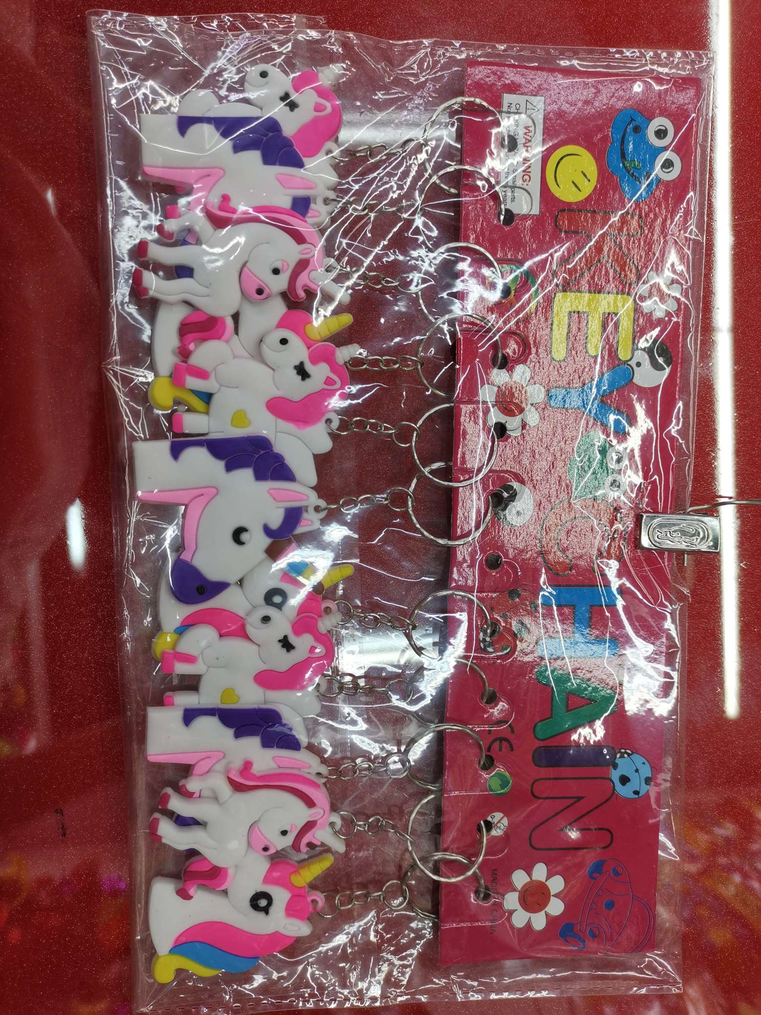 软胶独角兽钥匙扣挂件