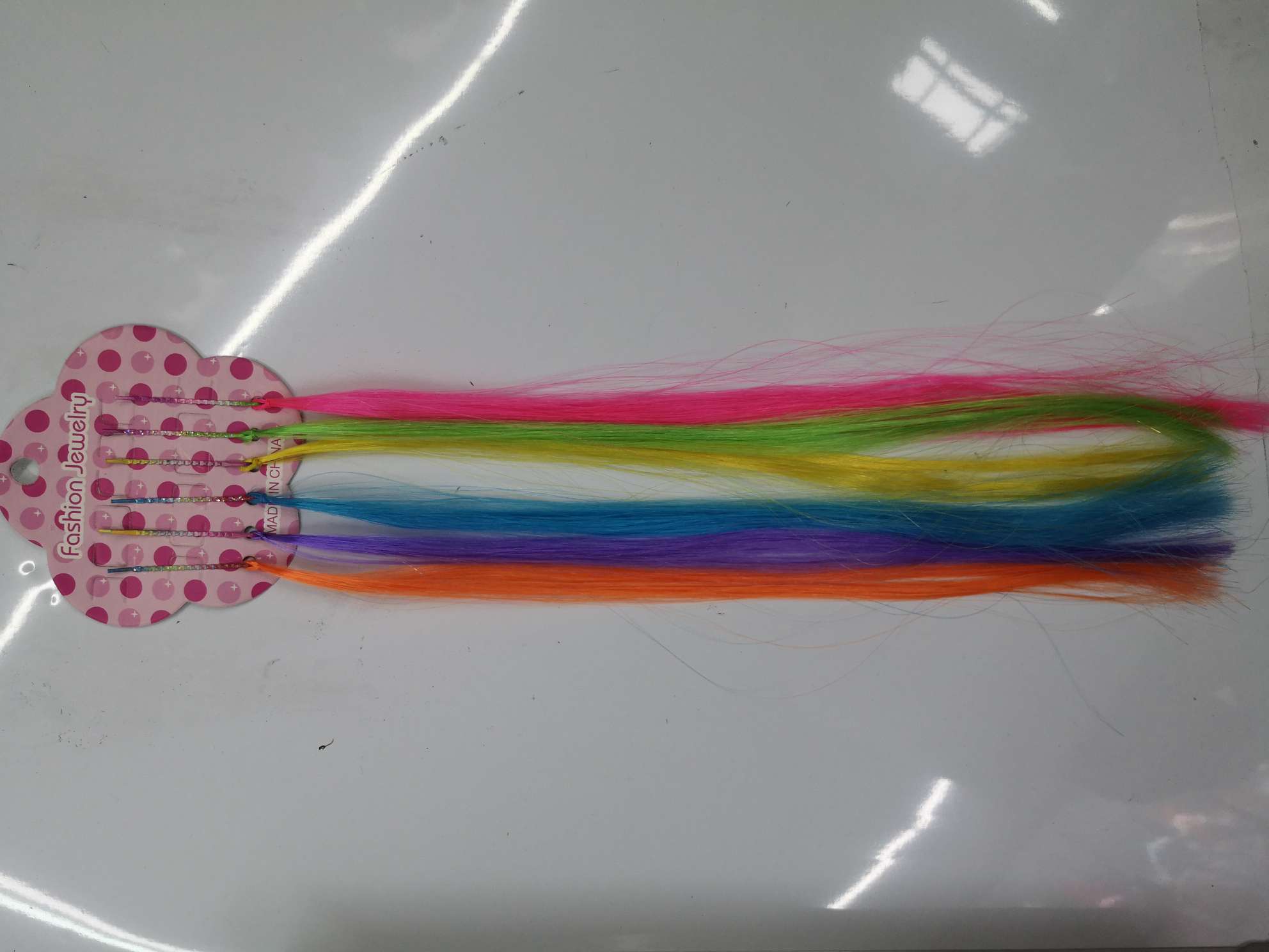 Plum Card Color Spray Paint Clip 30Cm 6 Color Release Straight Hair details Picture