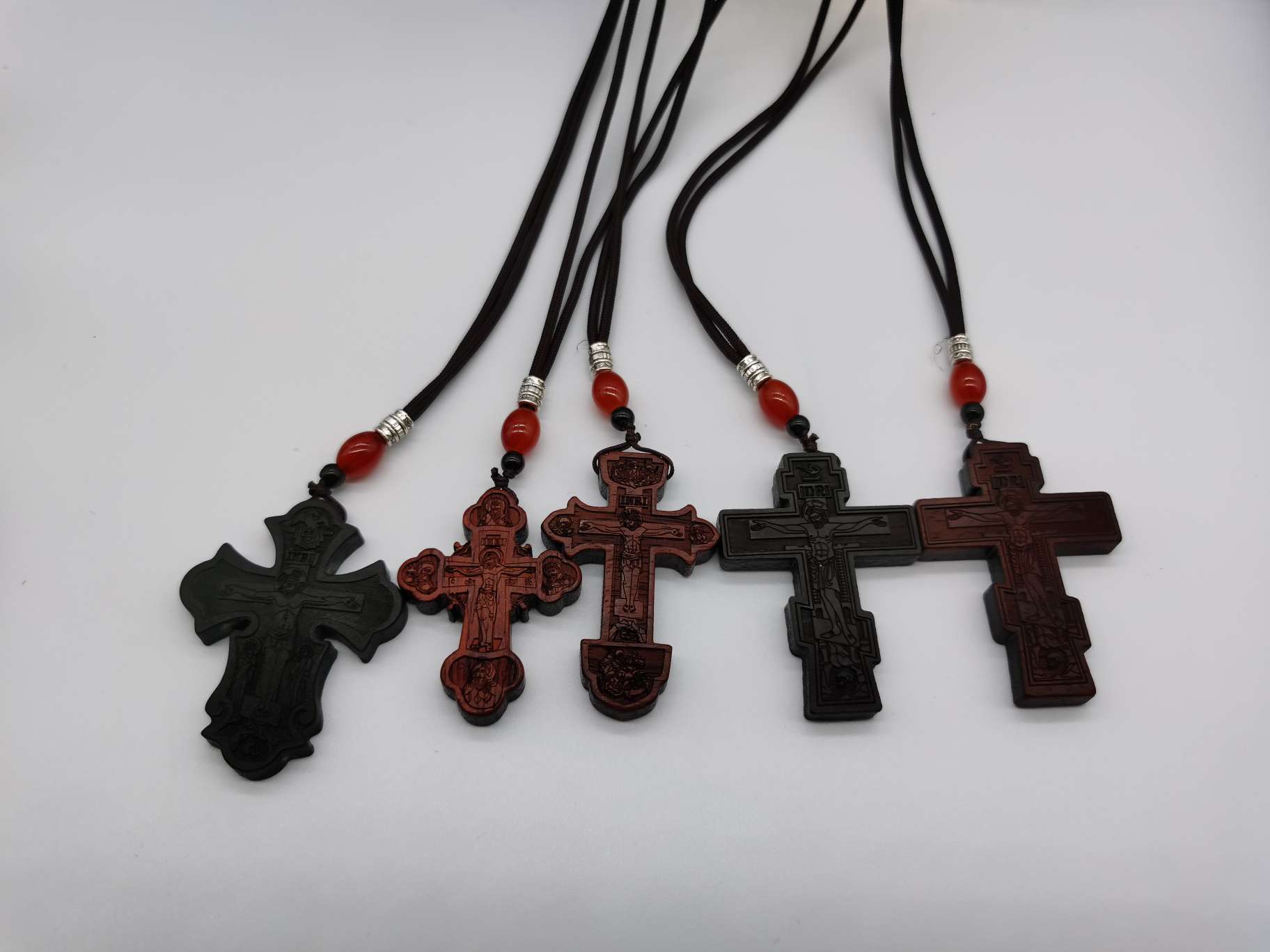 Wooden cross pendant