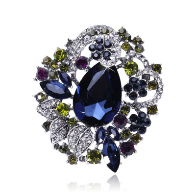 New hot selling Bohemian style set crystal luxury classic temperament everything large glass crystal brooch jewelry thumbnail