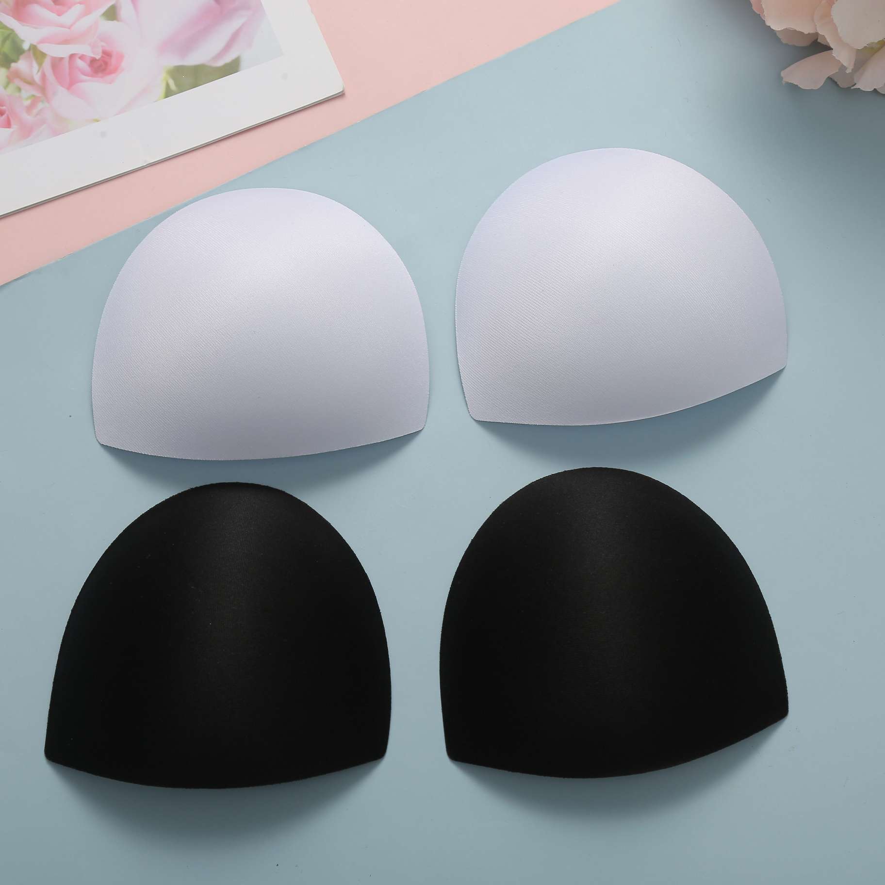 半圆罩杯文胸内衣垫瑜珈服泳衣海绵罩杯