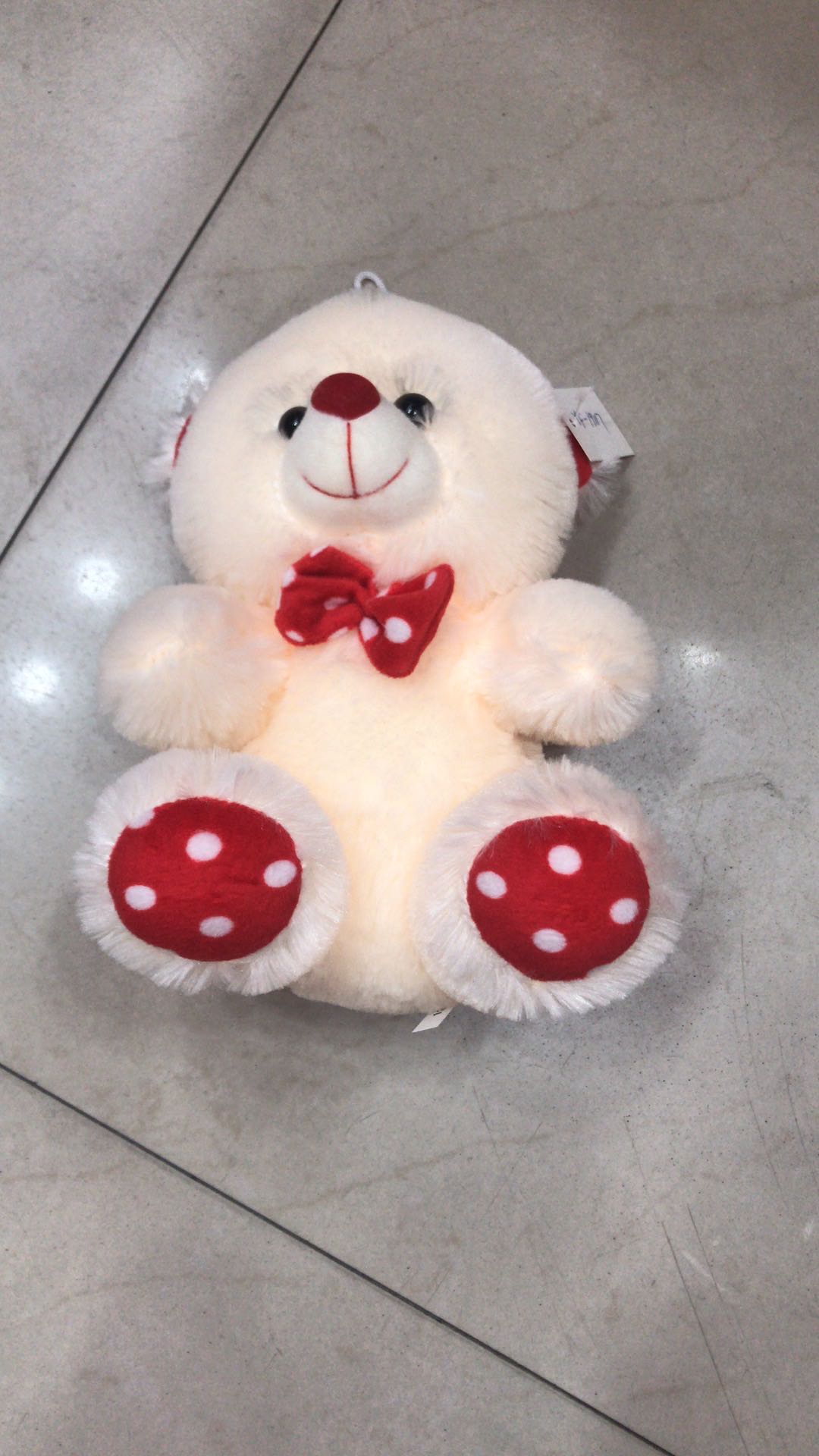 20 cm bow tie Xiong Hong bottom white dot doll grasping machine manufacturers wholesale thumbnail