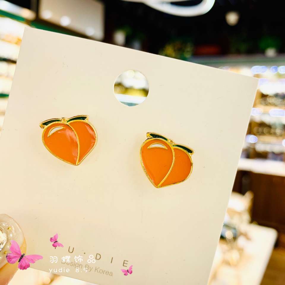 羽蝶饰品滴柚水果系列夏天可爱少女心