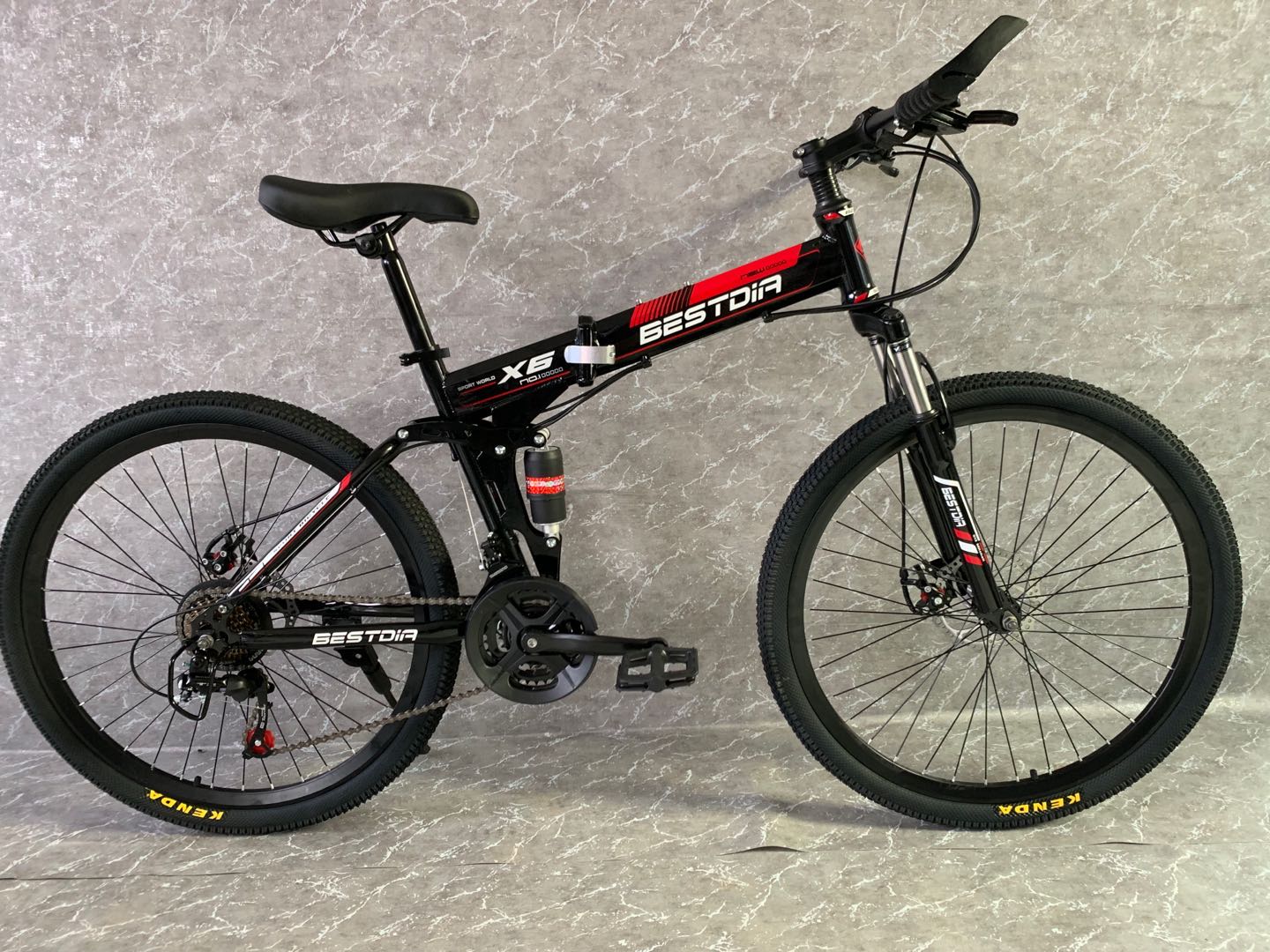 Bicycle 26 "variable speed folding mountain bike
