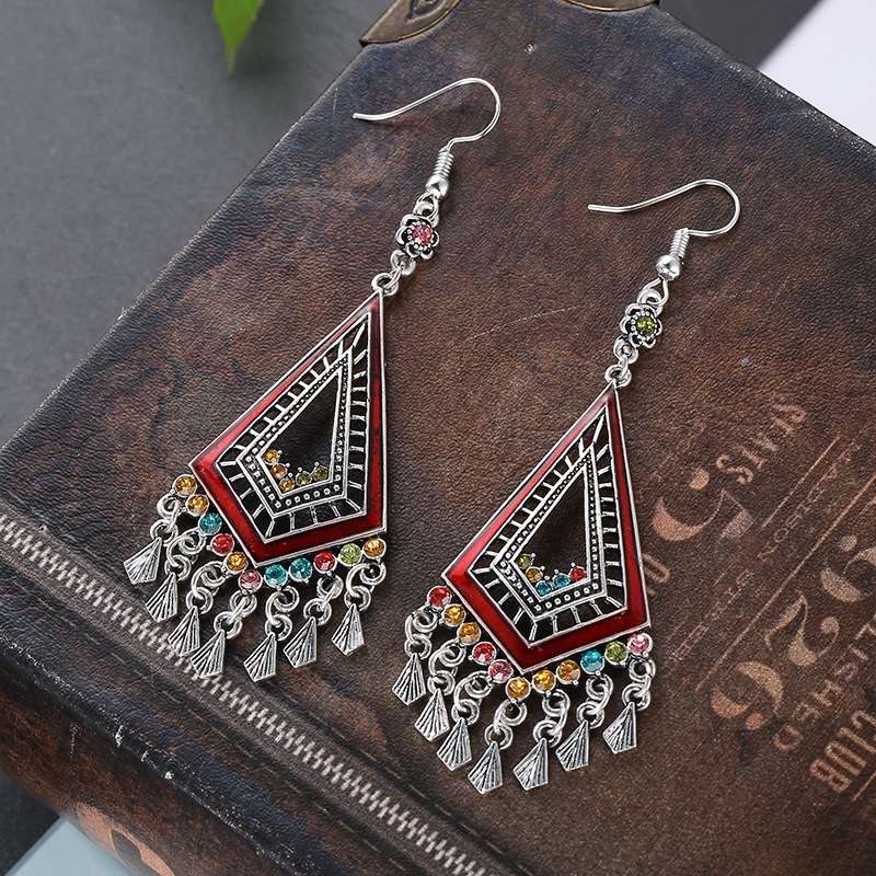 Fashionable, versatile, simple and elegant Bohemian earrings for ladies, 66 Ya Xin details Picture