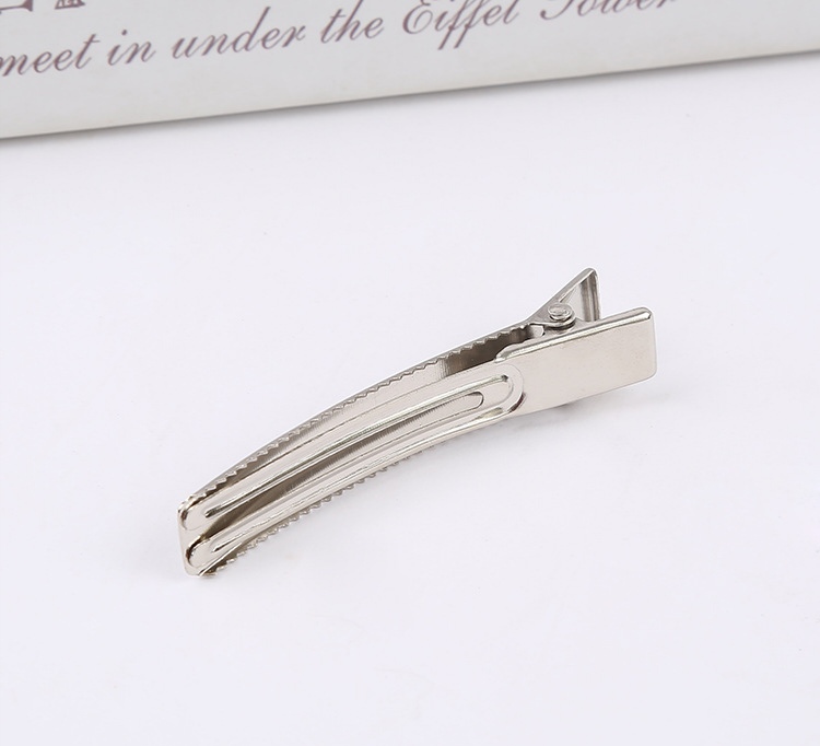 3.5Cm Double Fork Clip Diy Accessories Electrophoretic Matte Black Duck Beak Clip Handmade Diy Hair Clip Self-Made Hair Clip Hand-Made Accessories Clip Hair Clip Headband Bow Material Accessories Item Picture