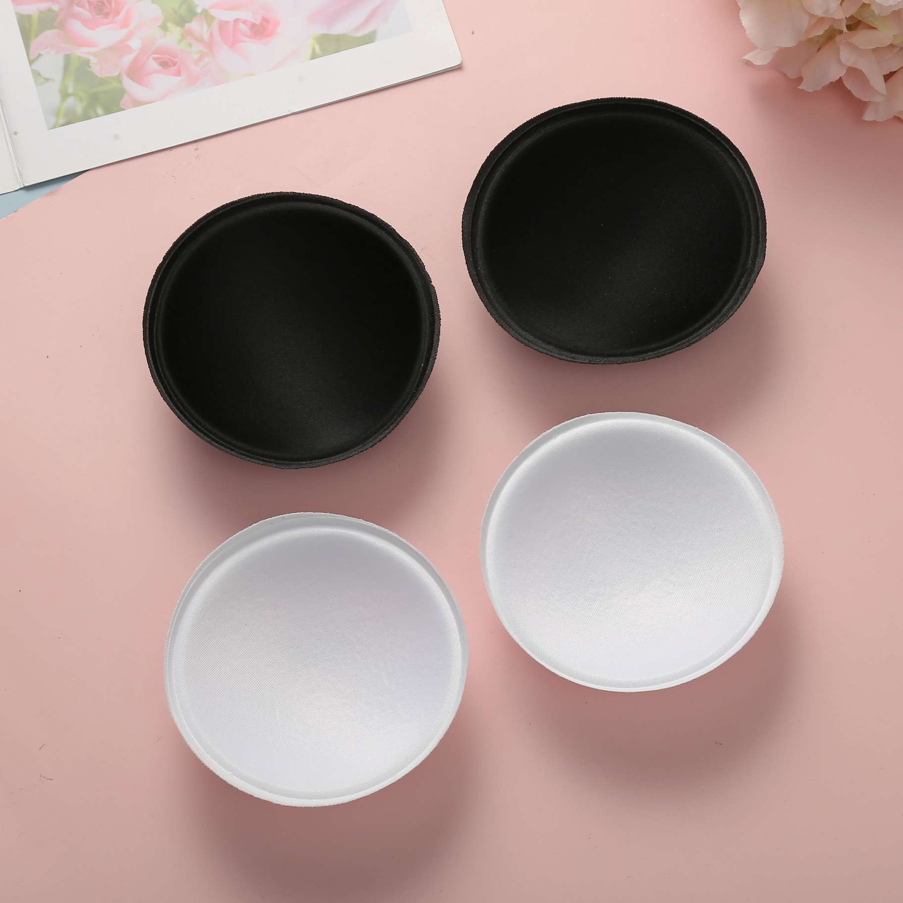 海绵圆杯文胸内衣瑜伽服泳衣海绵胸垫插片罩杯产品图